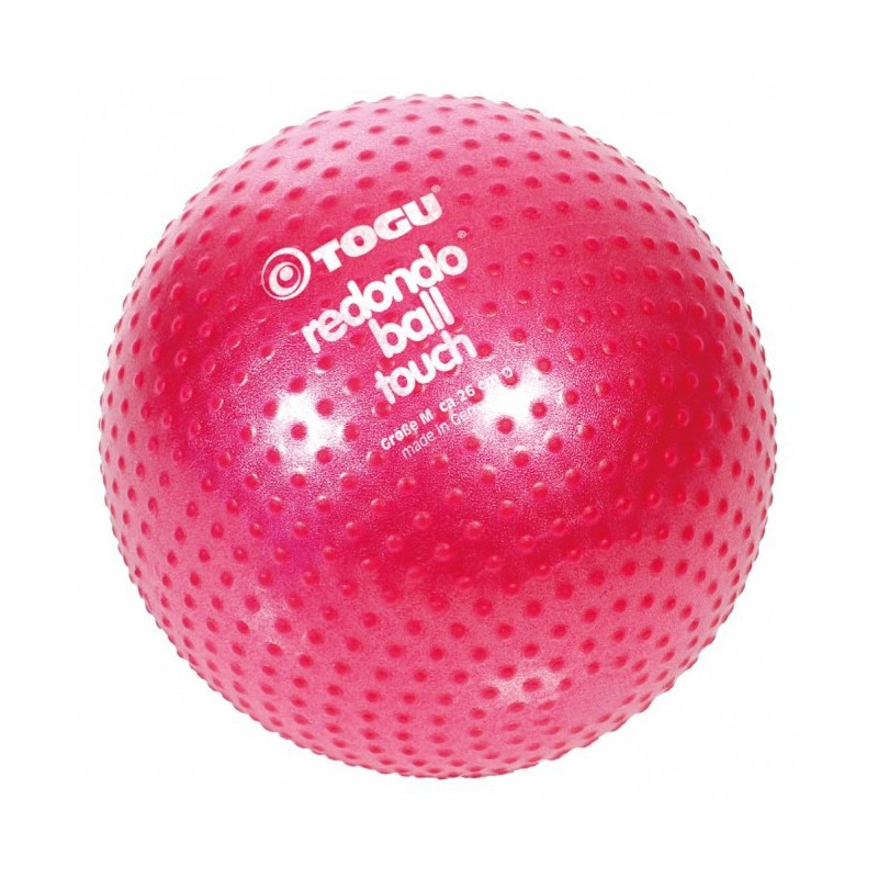 Piłka Redondo z wypustkami sensorycznymi 26cm, rubinowa