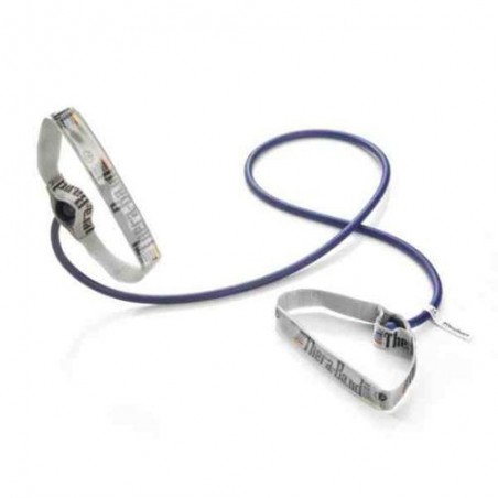 Tubing Thera Band 1,4 metra z elastycznymi uchwytami – niebieski (opór extra mocny)