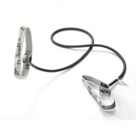 Tubing Thera Band 1,4 metra z elastycznymi uchwytami – czarny (opór specjalnie mocny)
