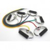 Tubing Thera Band 1,4 metra ze sztywnymi, gąbkowymi uchwytami – niebieski (opór extra mocny)