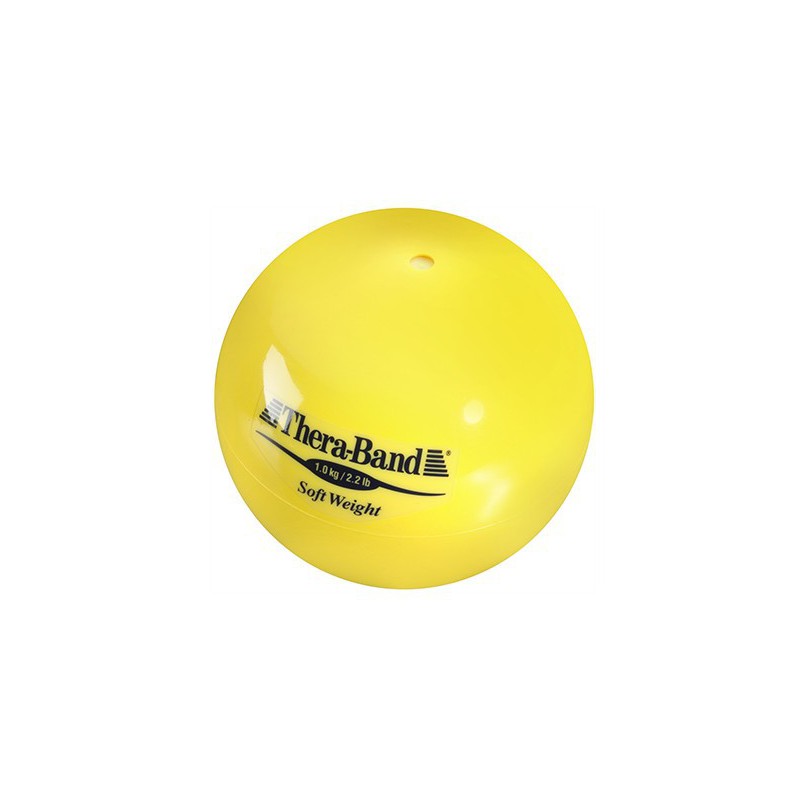 Mała piłka lekarska Thera-Band Soft Weight 1 kg (żółta)