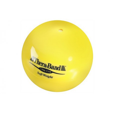 Mała piłka lekarska Thera-Band Soft Weight 1 kg (żółta)
