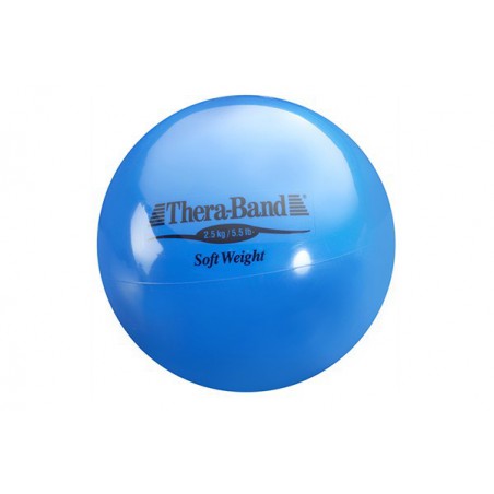 Mała piłka lekarska Thera-Band Soft Weight 2,5 kg (niebieska)