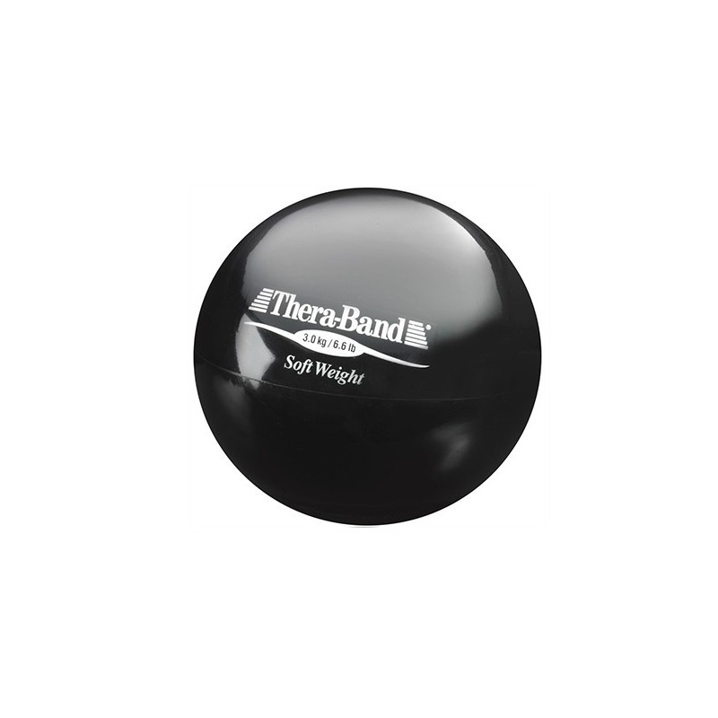  Mała piłka lekarska Thera-Band Soft Weight 3 kg (czarna)