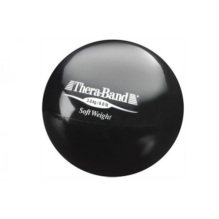  Mała piłka lekarska Thera-Band Soft Weight 3 kg (czarna)