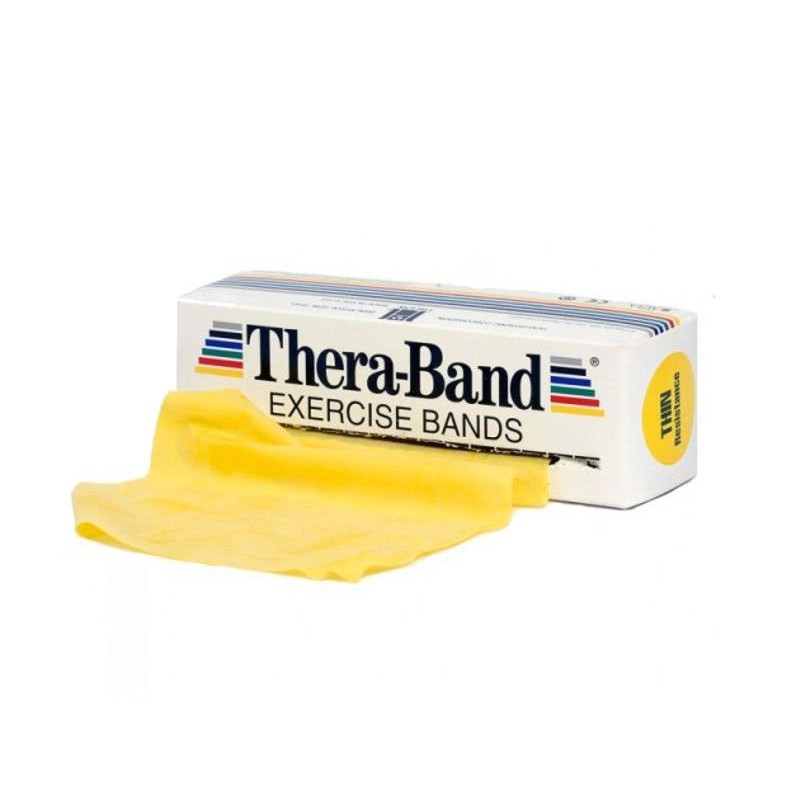 Taśma Thera-Band 5,5m opór słaby, żółta