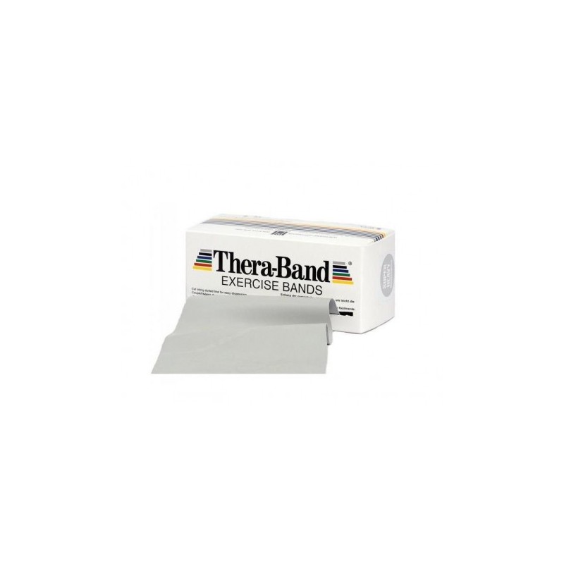 Taśma Thera-Band 5,5m opór super mocny, srebrna