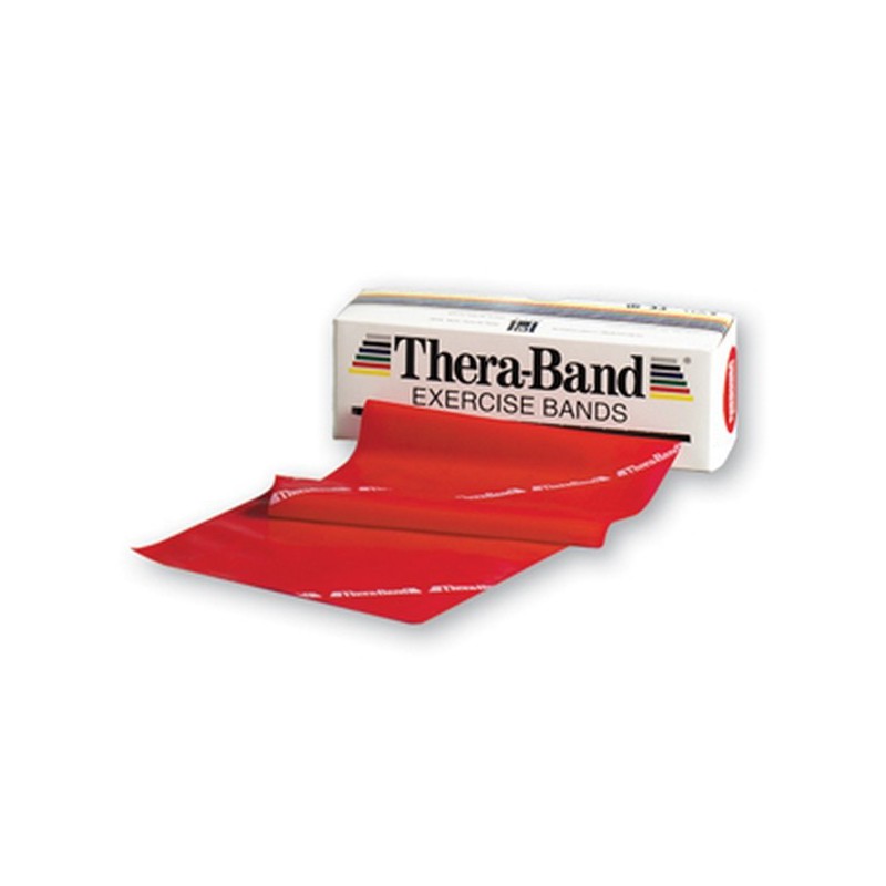 Taśma Thera-Band 1,5m opór średni, czerwona