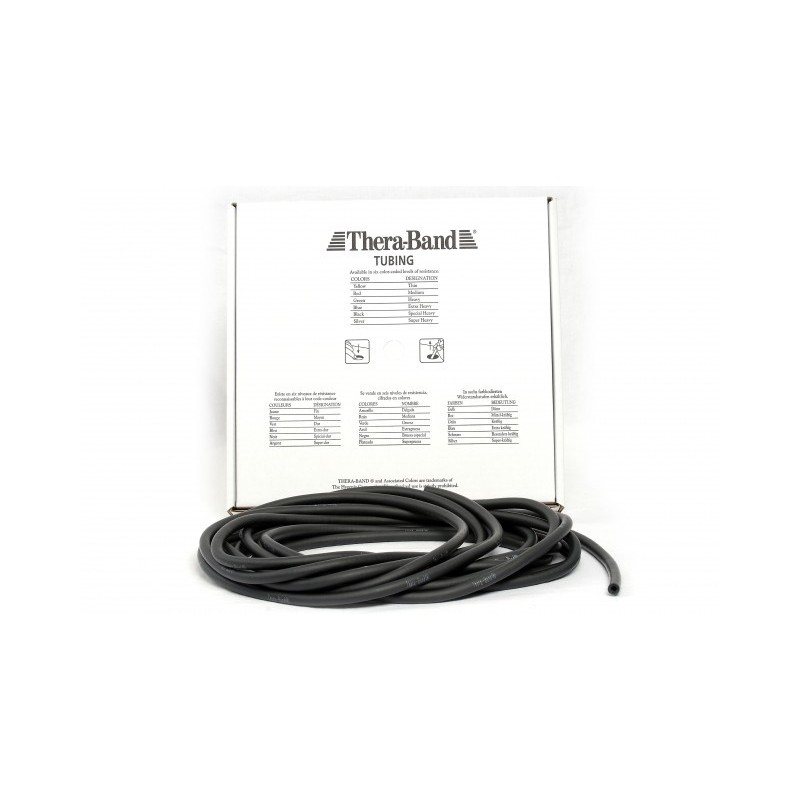 Tubing Thera Band 7,5 m- czarny (opór specjalnie mocny)
