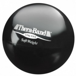  Mała piłka lekarska Thera-Band Soft Weight 3 kg (czarna)