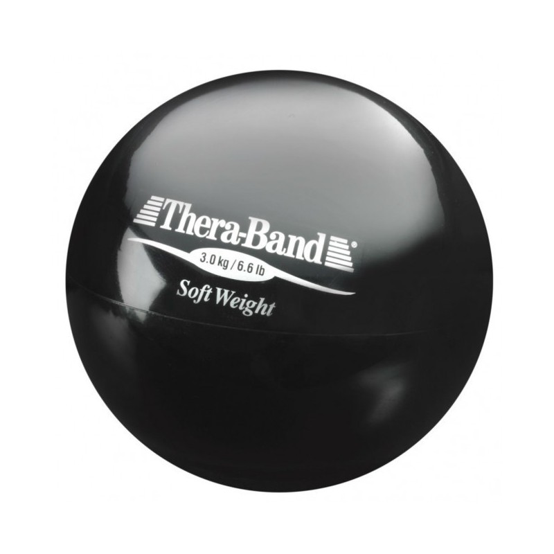  Mała piłka lekarska Thera-Band Soft Weight 3 kg (czarna)