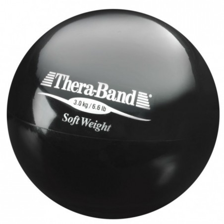  Mała piłka lekarska Thera-Band Soft Weight 3 kg (czarna)